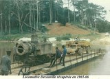 Rivière San-Pedro (Côte d'Ivoire) Locomotive récupérée en 1965-66     (affaire Quiquerez-de Segonzac. 1891-1893)